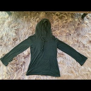 Charcoal grey PrAna long sleeve hoodie